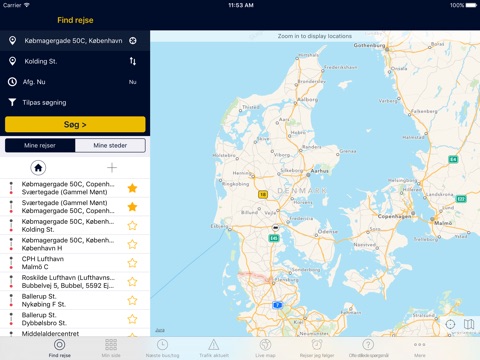 Rejseplanen screenshot 3