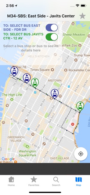 NYC Bus Tracker & Map