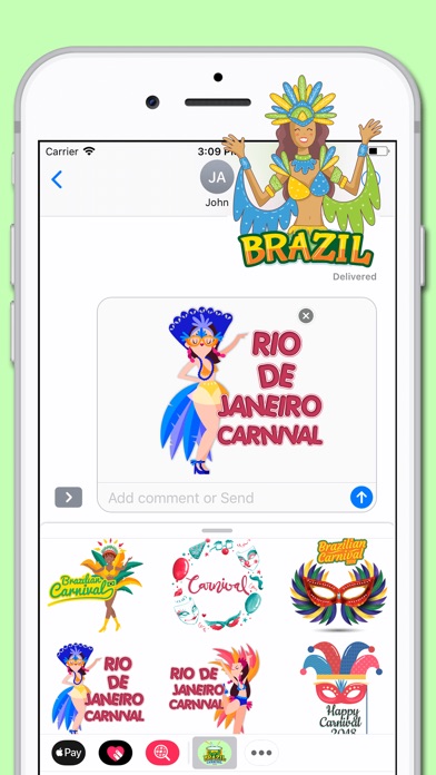 Brazil Carnival 2018 Sticker screenshot 2