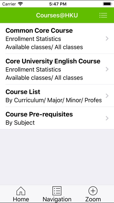 Courses@HKU screenshot 3