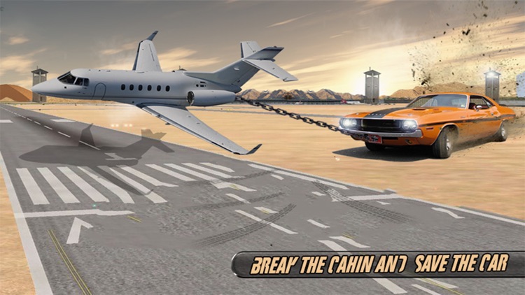 Chained Cars Drag VS Jet Plane