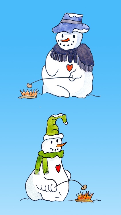 Christmas Snowman Stickers