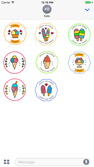 I love Ice Cream - Sticker pack(圖1)-速報App