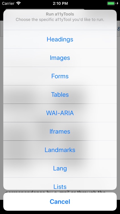 a11yTools - Web Accessibility