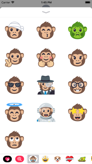 Monkey Pack by EmojiOne(圖4)-速報App