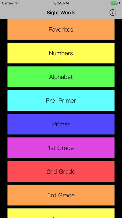 Sight Words Flash Cards *