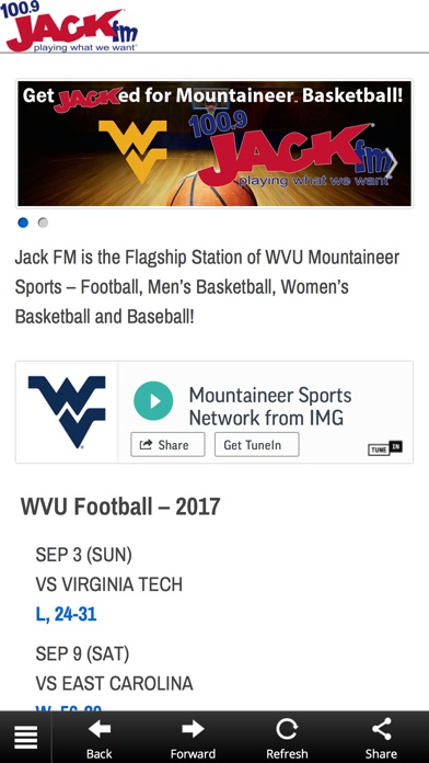Jack FM 101 - Morgantown screenshot 2