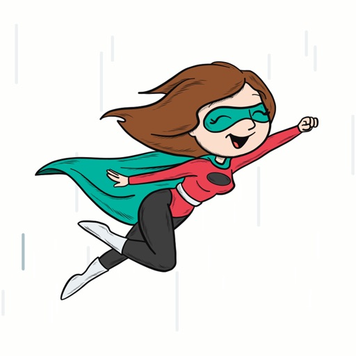 Female Superhero Stickers Icon