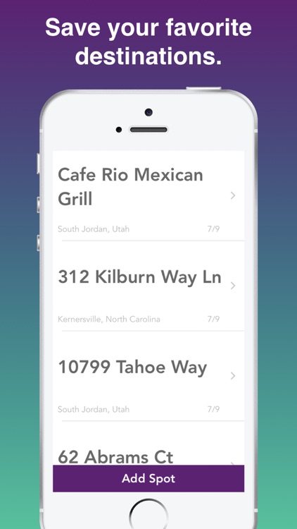 My Spots - Save Your Favorite Destinations