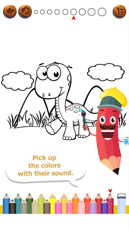 Cute Dinosaur Coloring Book