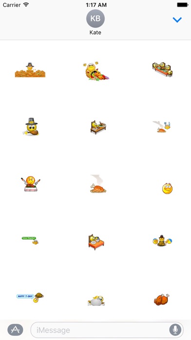 Moving Thanksgiving Day Emoji screenshot 2