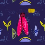 Painted Insects Stickers