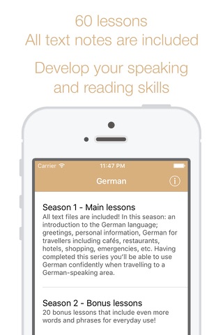 German - Coffee Break audio language course screenshot 2