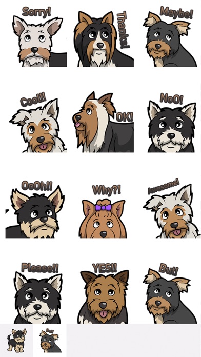 YorkieMoji - Yorkie Emoji & Sticker screenshot 2