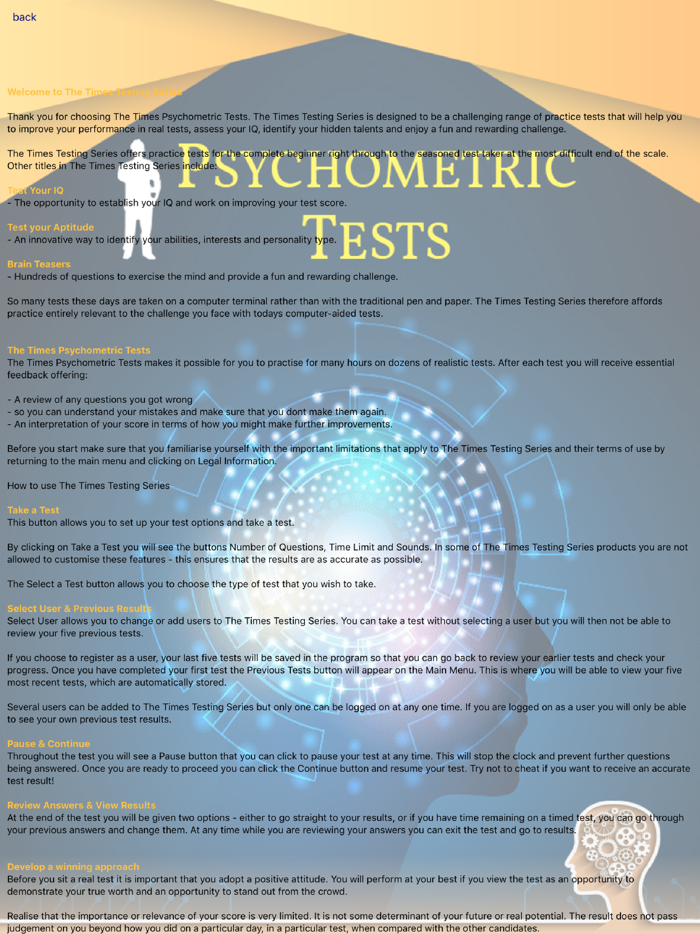 Psychometric Tests