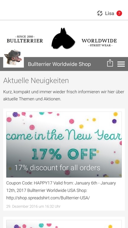 Bullterrier Worldwide Shop