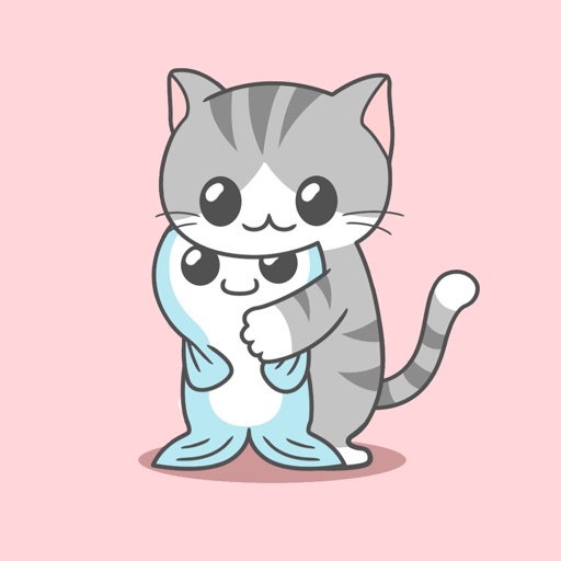 Chibi Kitty Animated Stickers