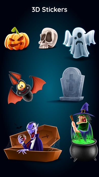 Pumpkin 3D Halloween Emojis screenshot 3