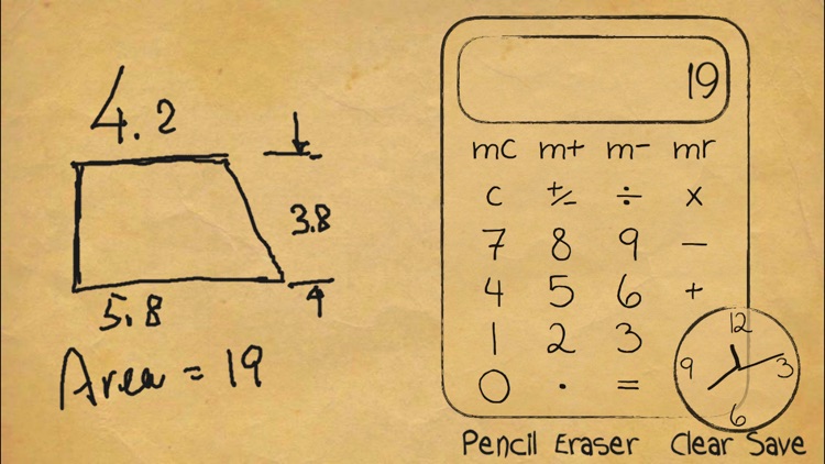 Paper Calculator & Clock screenshot-3