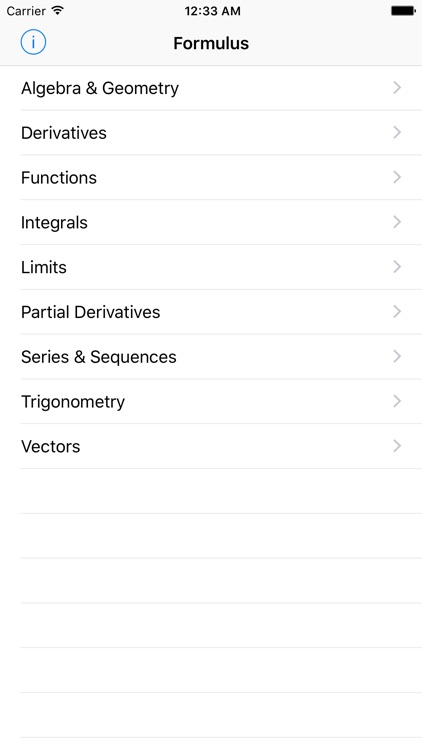 Formulus Lite - Formulas for Calculus