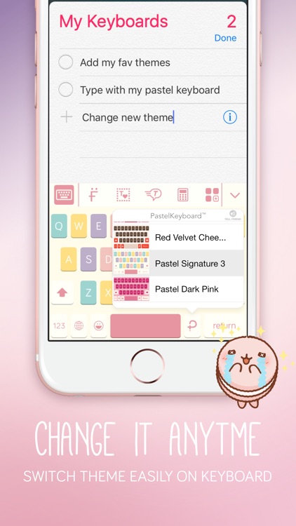Pastel Keyboard Themes Color