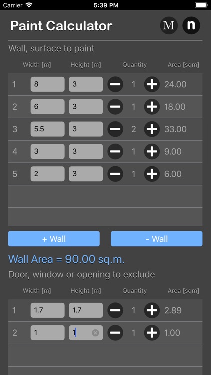 Paint Calculator Plus