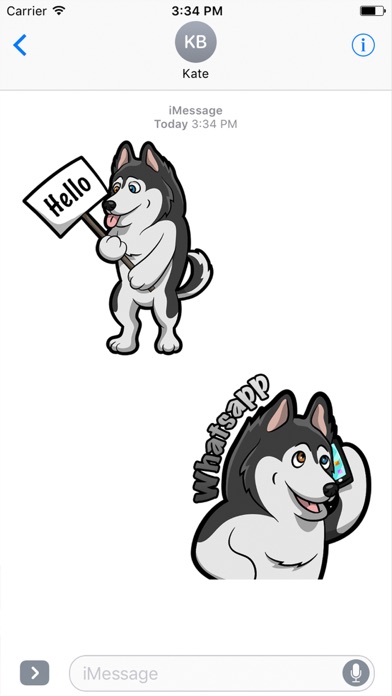 My HuskyMoji Dog Stickers screenshot 3