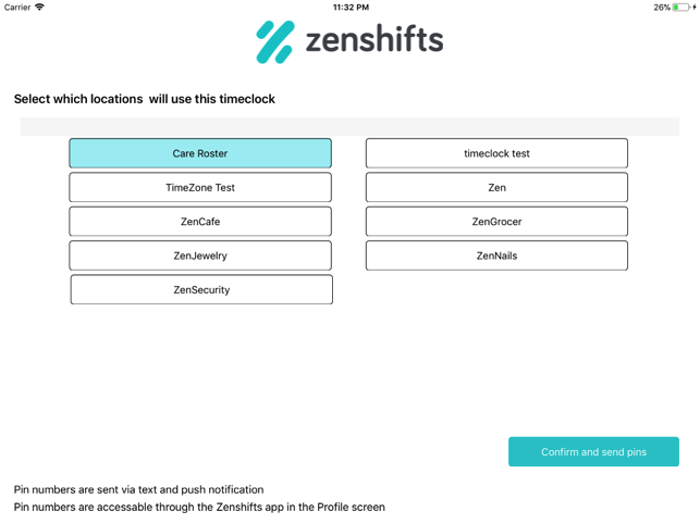 Zenshifts Timeclock