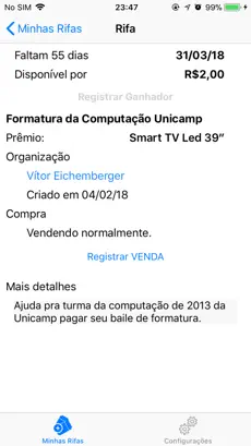 Captura de Pantalla 2 Rifa Mais iphone