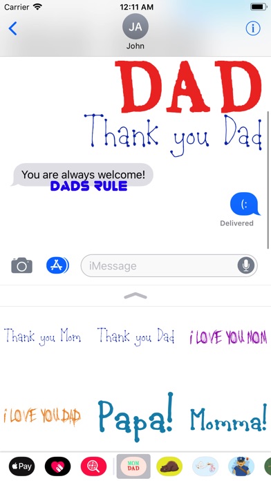 Parent Love Stickers screenshot 2