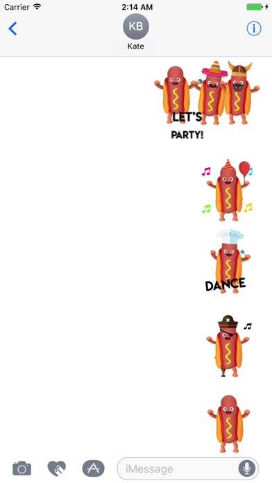 Hotdog Animated Stickers screenshot 2