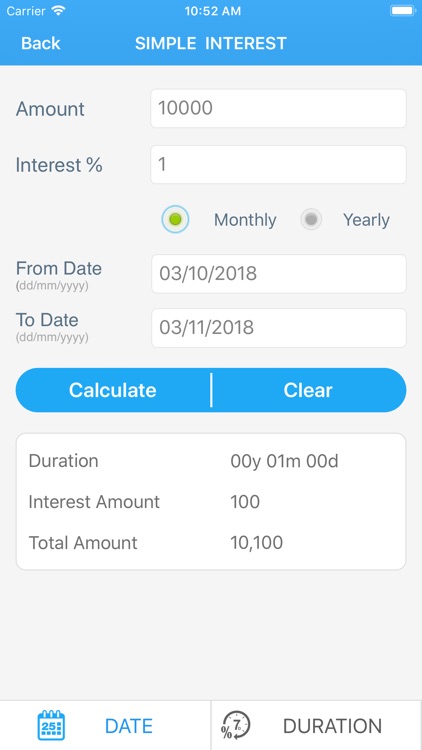 Simple Interest Calculator +