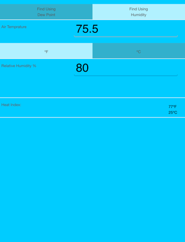 Heat Index Calculator - náhled