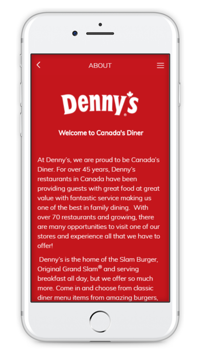 Canada Denny's screenshot 2