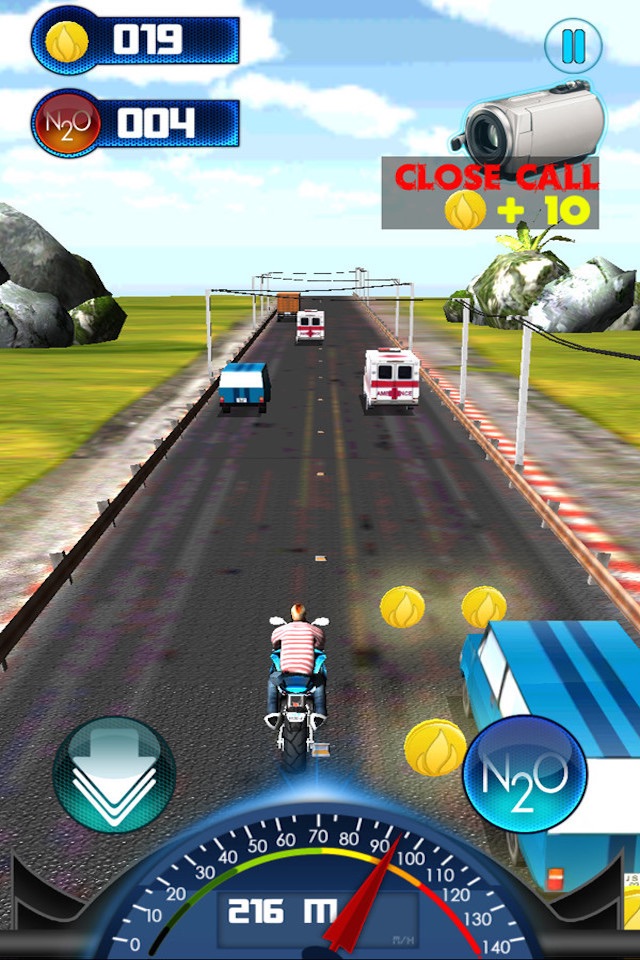 Death Motor traffic rider:Free city csr motorcycle racing games screenshot 2