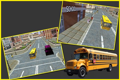 School Bus Driver Sim 3D 2016 screenshot 4