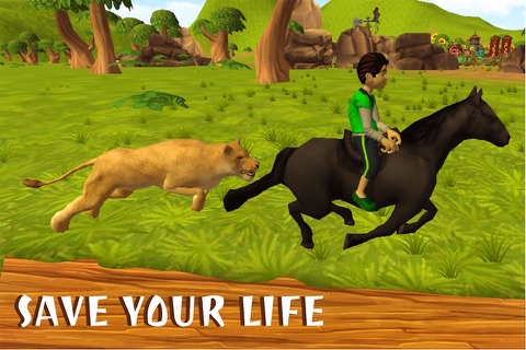Crazy Animal Rampage Simulator : Wild Horse Fury Ride screenshot 2