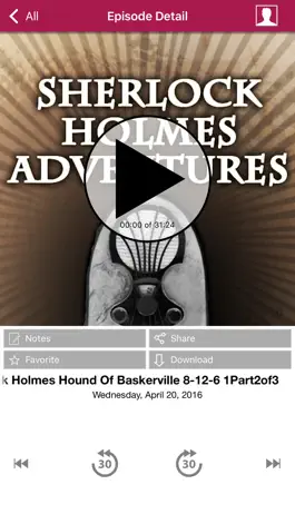 Game screenshot Sherlock Holmes Adventures - Old Time Radio App hack