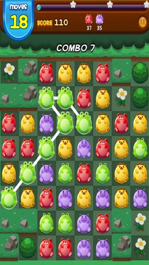 Cute Fat Animals - Critter Color Pop Chain Puzzle Game FREE(圖1)-速報App