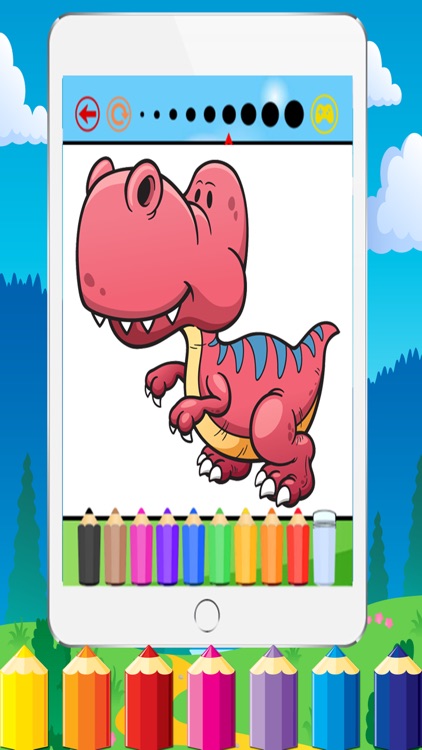 Dragon Dinosaur Coloring Book - All In 1 Dino Draw Paint And Color Pages Games For Kids screenshot-4