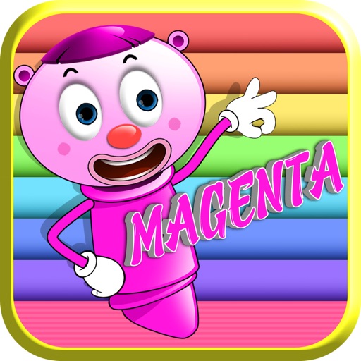 Funny Crayons - Magenta icon
