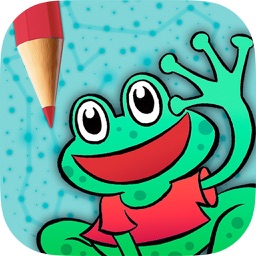 Play and Color Animals game for kids - Connect dots and paint the drawings