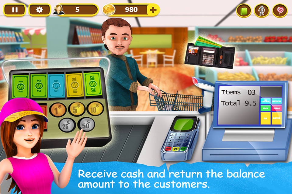 Supermarket Cash Register screenshot 4