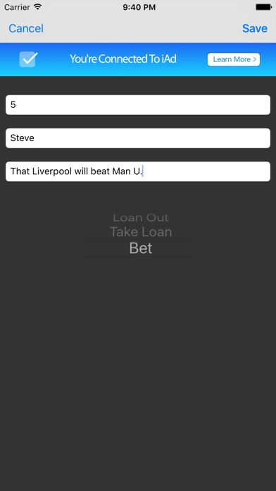 How to cancel & delete iOU Debt and Bet Tracker from iphone & ipad 3