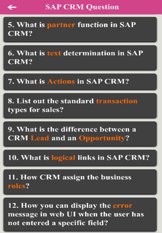 CRM ERP Interview Questions screenshot 3