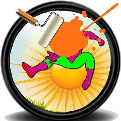 Coloring For Kids Games super hero Version Icon