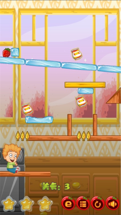 Cute Boy Eat Fruit - physics games