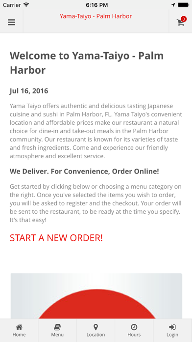 How to cancel & delete Yama-Taiyo - Palm Harbor Online Ordering from iphone & ipad 1