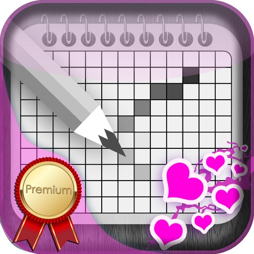Love Japanese Crossword Premium - Cute Nonogram for Loving Couples Icon