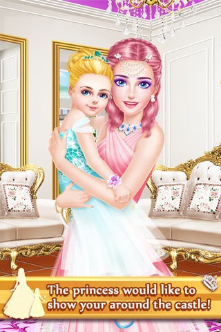 Princess Mommy & Baby Daughter - Beauty Spa and Dress Up Game For Girls screenshot 2